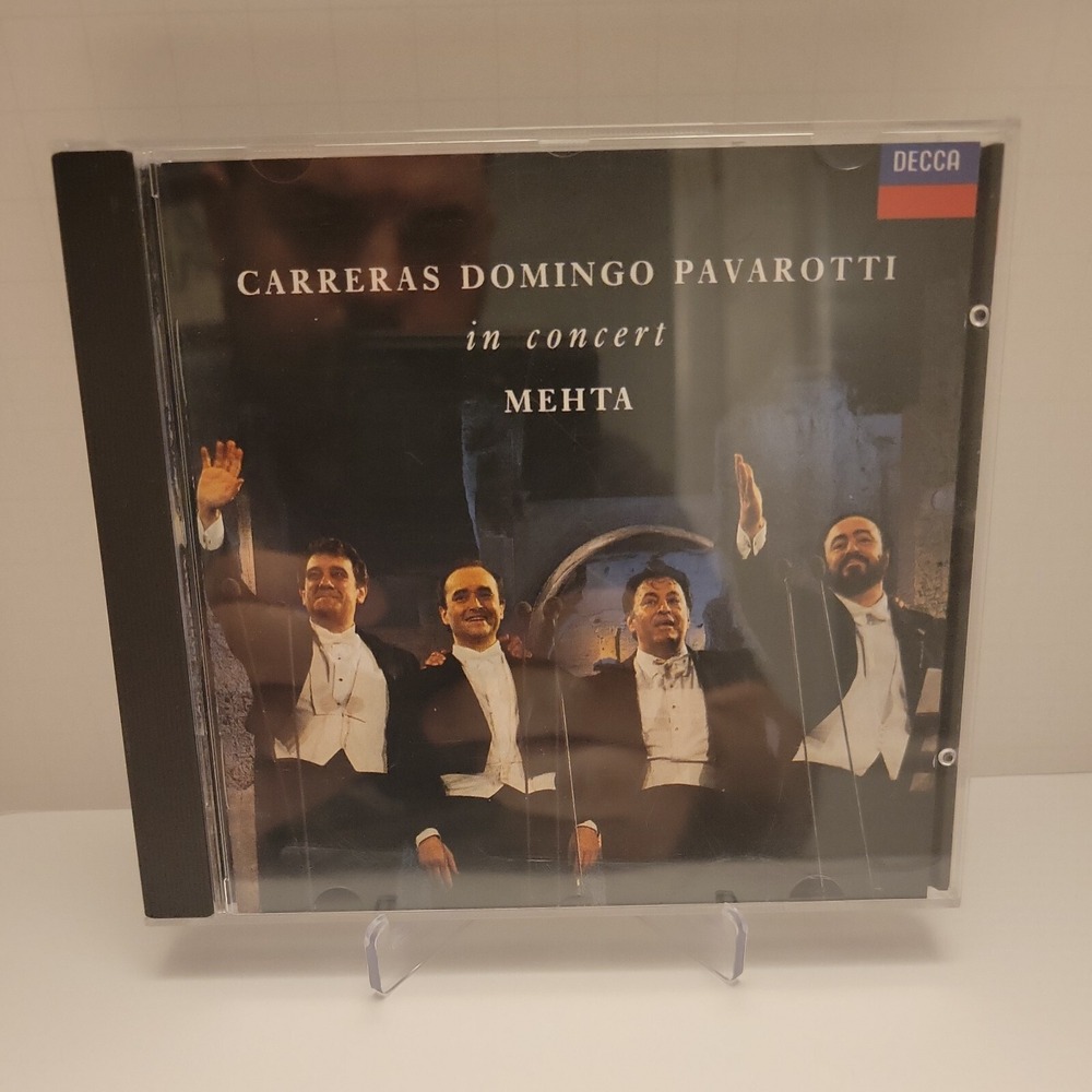The Three Tenors in Concert CD Carreras Domingo Pavarotti Mehta Decca 1990